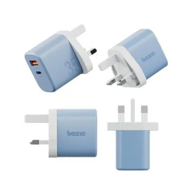 Wall Charger Velox With Weave Cable Bazic - Blue